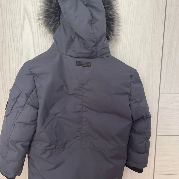 Navy Blue Pajar Canada Winter Parka with Fur Hood - Picture 6 of 7